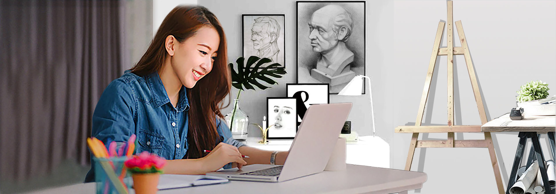 Với hàng ngàn khóa học chất lượng, chuyên nghiệp và giá rẻ, học vẽ online sẽ giúp bạn trang bị cho mình những kiến thức và kỹ năng vẽ đa dạng và phong phú, để trở thành một nghệ sĩ thực thụ. Tại đây, bạn sẽ được học tập và thực hành theo ý muốn của mình, tiết kiệm thời gian và chi phí, và tiến bộ mỗi ngày.